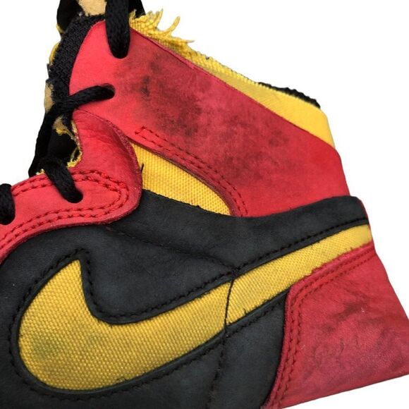 RARE 2020 Nike Air Jordan 1 High Zoom Air CMFT Black Chile Red Size 8 - Picture 12 of 16